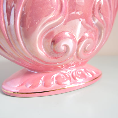 Vintage MALING Lustreware Blue Mantle Vase