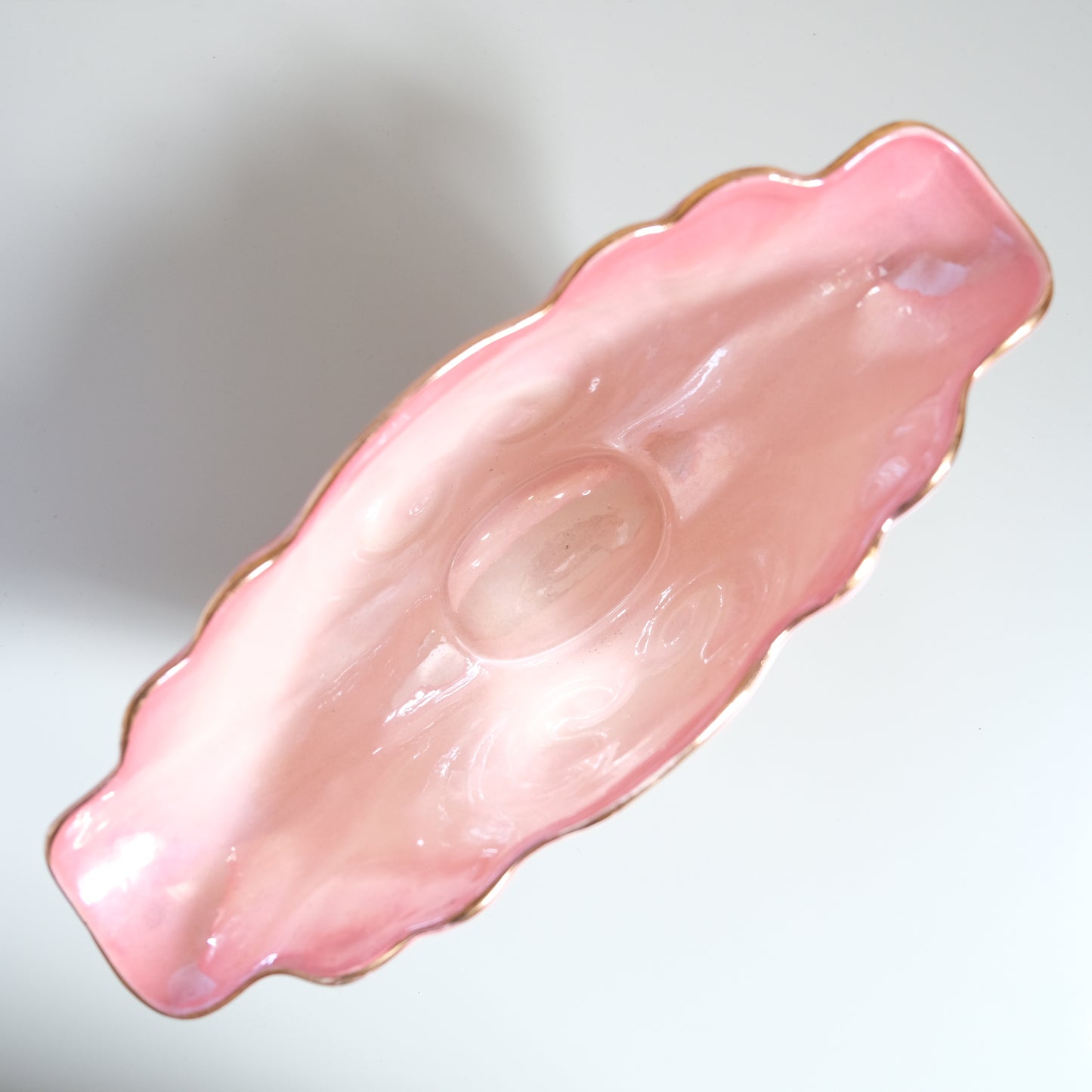 Vintage MALING Lustreware Blue Mantle Vase