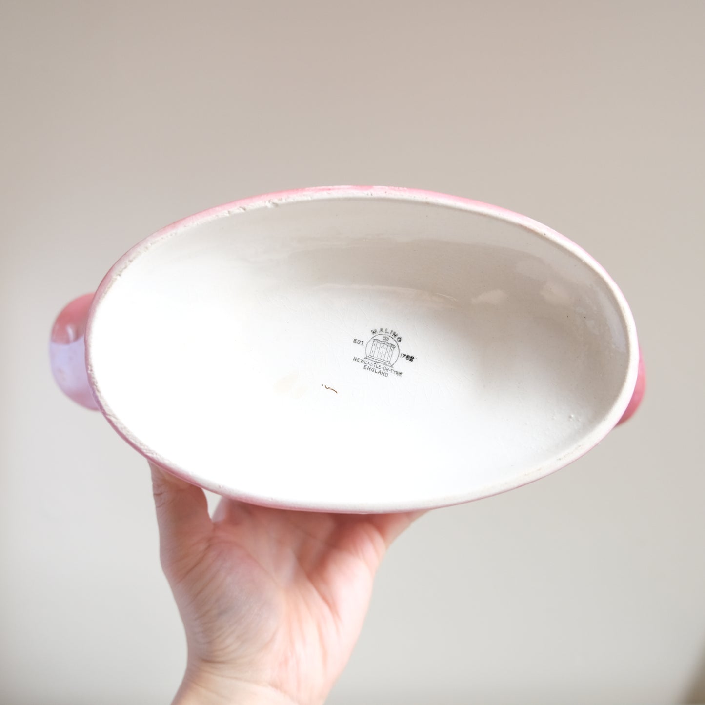 Vintage MALING Lustreware Blue Mantle Vase