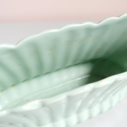 Vintage Creamy Mint Mantle Vase