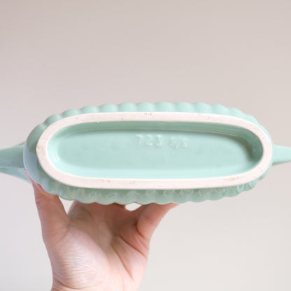 Vintage Creamy Mint Mantle Vase