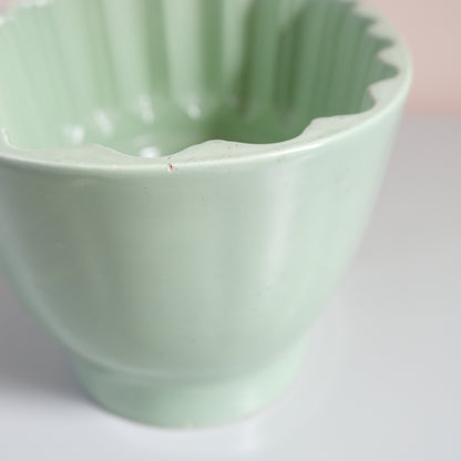 Vintage Mint Rose Pattern Jelly Mould