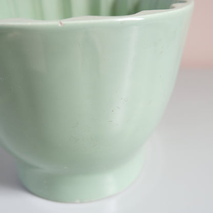 Vintage Mint Rose Pattern Jelly Mould