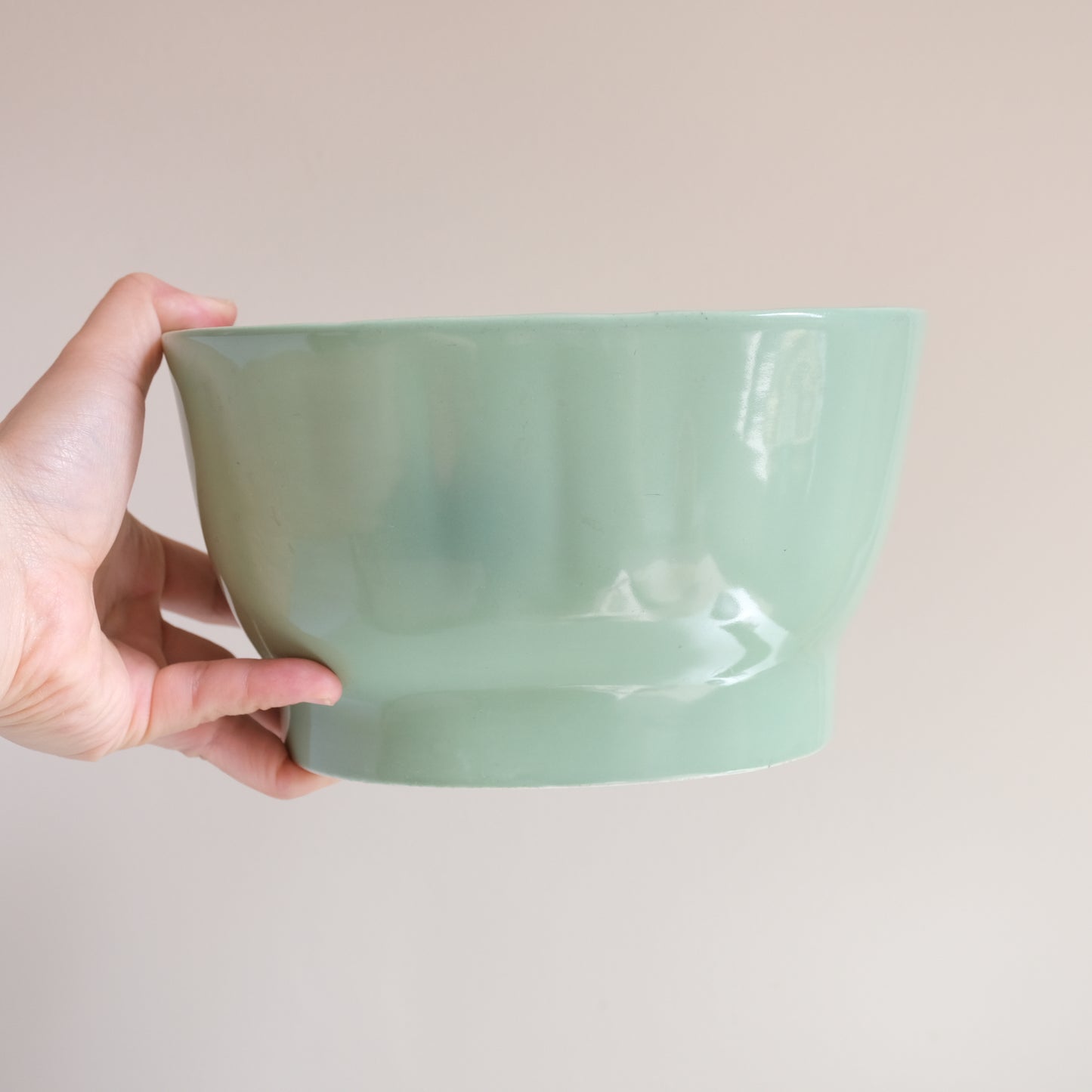 Vintage Mint Rose Pattern Jelly Mould