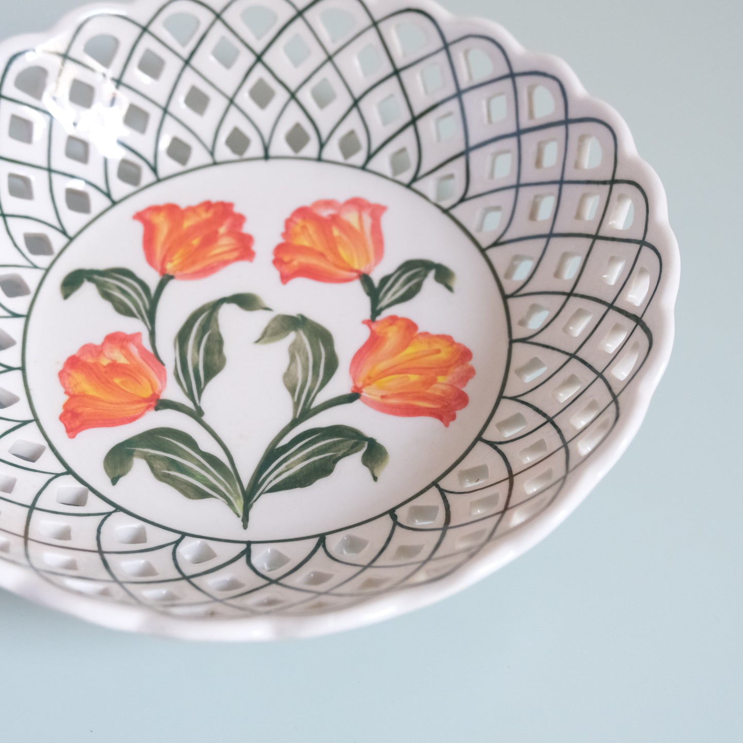 Vintage Delft Hand Painted Bowl