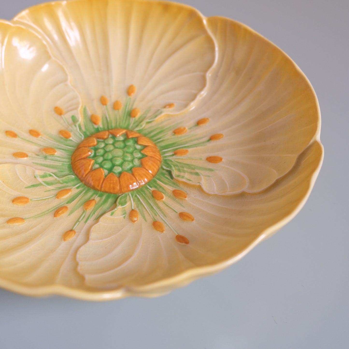 Vintage Carlton Ware Yellow Buttercup Bowl