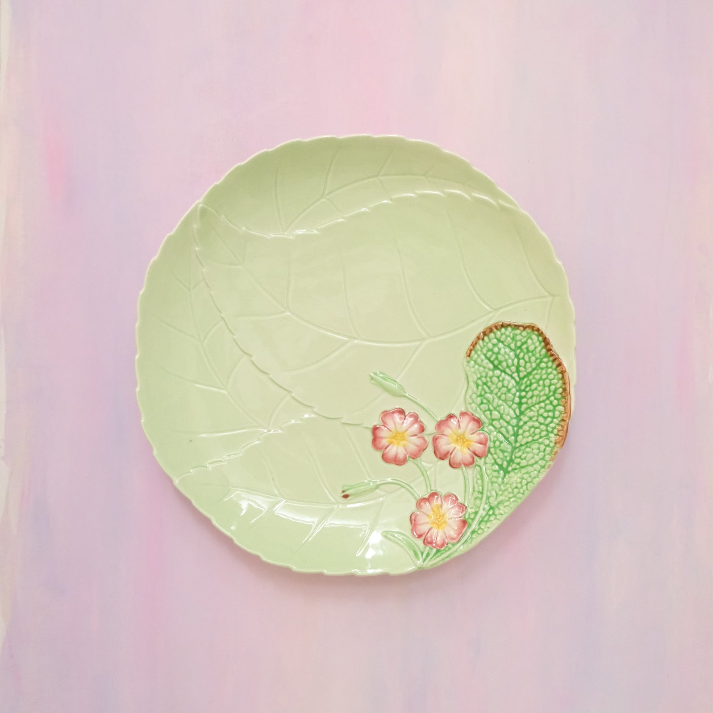 Vintage Carlton Ware Floral Leaf Plate