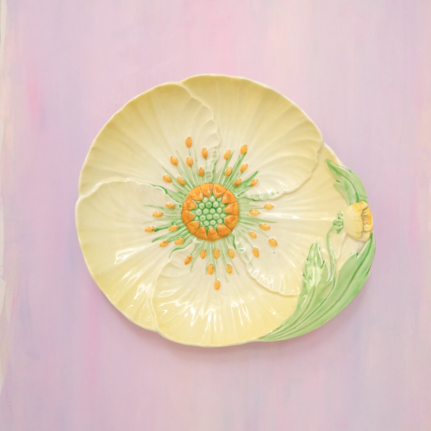Vintage Carlton Ware Yellow Buttercup Plate