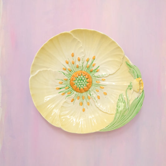 Vintage Carlton Ware Yellow Buttercup Plate