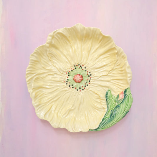 Vintage Carlton Ware Yellow Poppy Plate