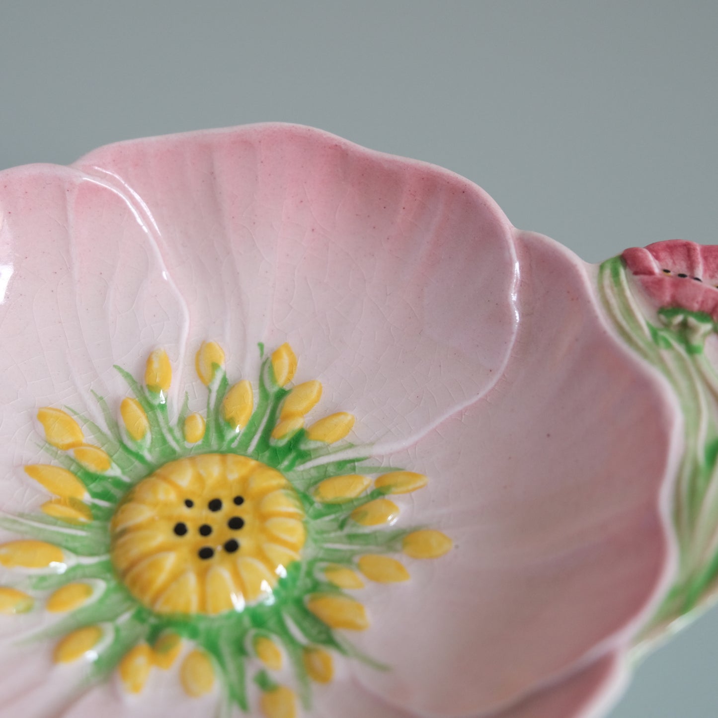Vintage Carlton Ware Pink Buttercup Jam Dish