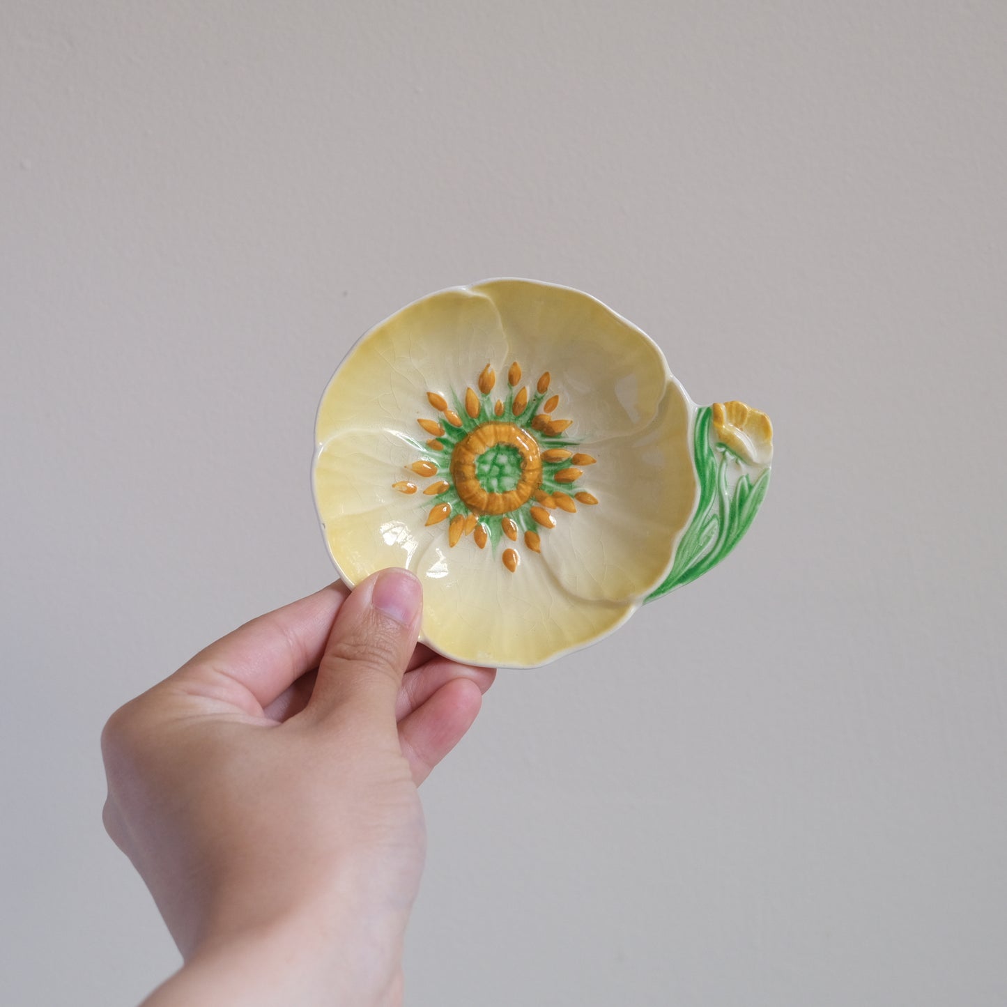 Vintage Carlton Ware Yellow Buttercup Jam Dish