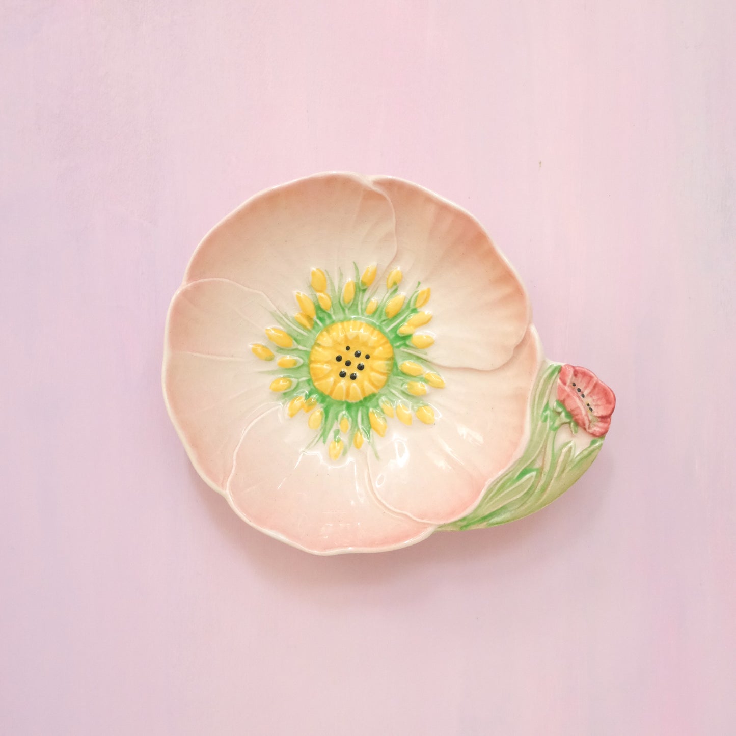 Vintage Carlton Ware Pink Buttercup Jam Dish